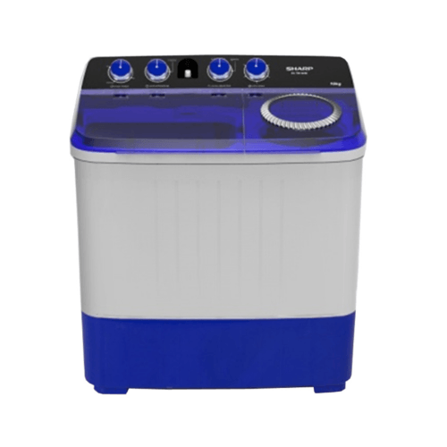 SHARP เครื่องซักผ้าสองถัง ES-TW120BL ขาว-น้ำเงิน